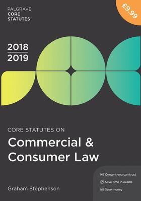 Core Statutes on Commercial & Consumer Law 2018-19