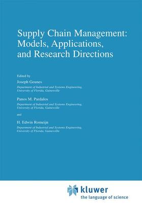 Supply Chain Management: Models, Applications, and Research Directions