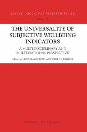 The Universality of Subjective Wellbeing Indicators