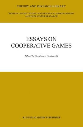 Essay in Cooperative Games