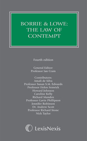 Borrie and Lowe: The Law of Contempt