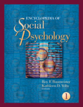 Encyclopedia of Social Psychology 2 Vol Set