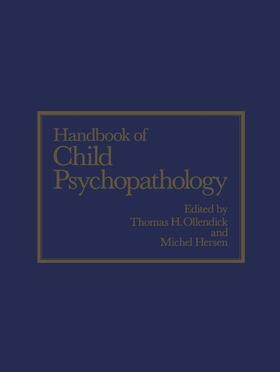 Handbook of Child Psychopathology