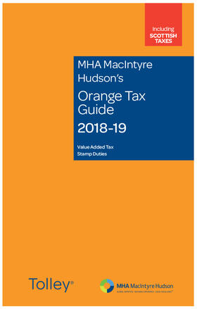 MHA MacIntyre Hudson's Orange Tax Guide 2018-19