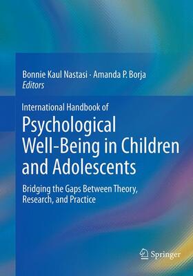 International Handbook of Psychological Well-Being in Children and Adolescents