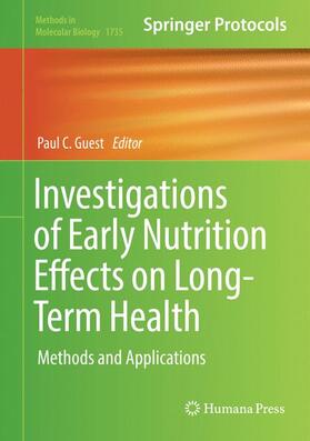 Investigations of Early Nutrition Effects on Long-Term Health