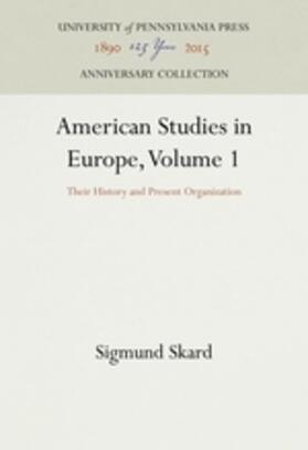 American Studies in Europe, Volume 1