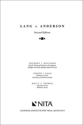 Lang V. Anderson: Case File