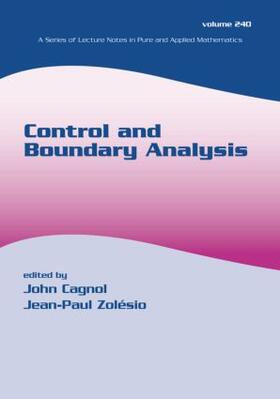 Control and Boundary Analysis