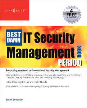 Snedaker, S: BEST DAMN IT SECURITY MGMT BK