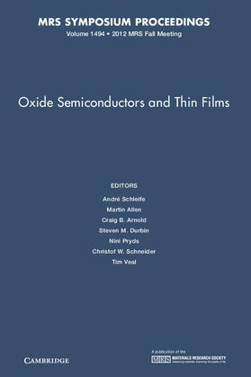 Oxide Semiconductors and Thin Films