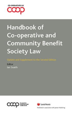 Handbook of Co-operative and Community Benefit Society Law: Update and Supplement to the Second edition