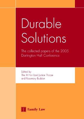 Durable Solutions: The Collected Papers of the 2005 Dartington Hall Conference