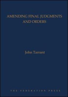Amending Final Judgments and Orders