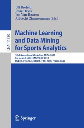 Machine Learning and Data Mining for Sports Analytics