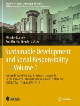 Sustainable Development and Social Responsibility¿Volume 1