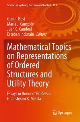 Mathematical Topics on Representations of Ordered Structures and Utility Theory