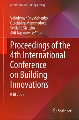 Proceedings of the 4th International Conference on Building Innovations