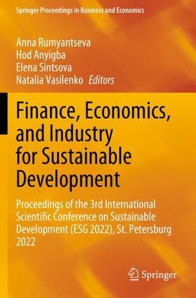 Finance, Economics, and Industry for Sustainable Development