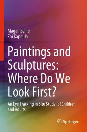 Paintings and Sculptures: Where Do We Look First?