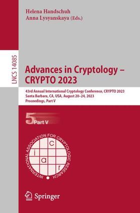 Advances in Cryptology ¿ CRYPTO 2023