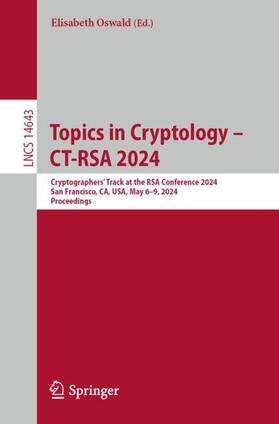 Topics in Cryptology ¿ CT-RSA 2024