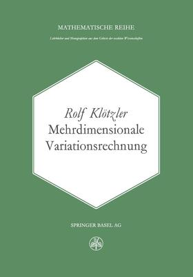 Mehrdimensionale Variationsrechnung