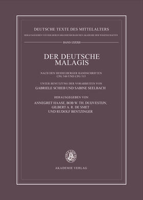 Der deutsche Malagis nach den Heidelberger Handschriften Cpg 340 und 315