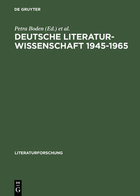 Deutsche Literaturwissenschaft 1945¿1965