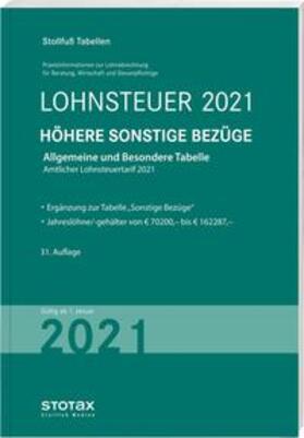 Tabelle, Lohnsteuer 2021 Höhere Sonstige Bezüge