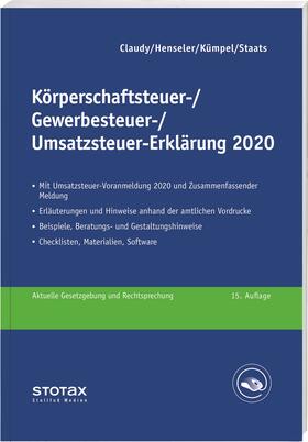 Claudy, B: Körperschaftsteuer-, Gewerbesteuer-, Umsatzsteuer