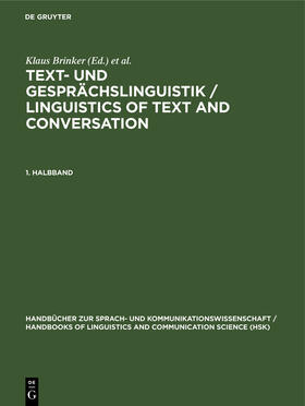 Text- und Gesprächslinguistik 1. Halbband