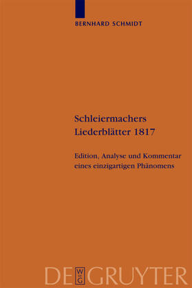 Schleiermachers Liederblätter 1817