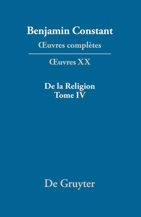 ¿uvres complètes, XX, De la Religion, considérée dans sa source, ses formes et ses développements, Tome IV
