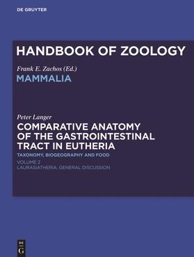 Comparative Anatomy of the Gastrointestinal Tract in Eutheria II