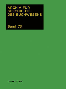 Archiv für Geschichte des Buchwesens