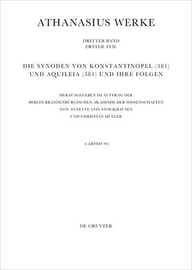 Athanasius Alexandrinus: Werke. Urkunden zur Geschichte des Arianischen Streites 318