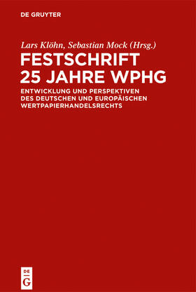 Festschrift 25 Jahre WpHG