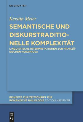 Semantische und diskurstraditionelle Komplexität