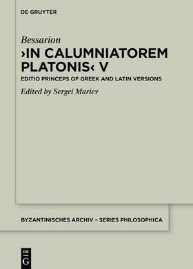 In Calumniatorem Platonis V