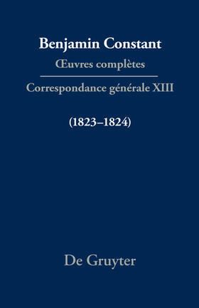 Correspondance générale 1823–1824