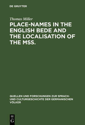 Place-names in the English Bede and the localisation of the mss.