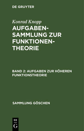 Aufgaben zur höheren Funktionstheorie