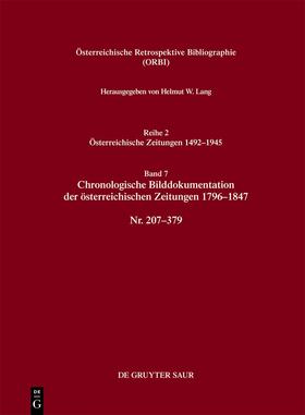 Chronologische Bilddokumentation der österreichischen Zeitungen 1796-1847