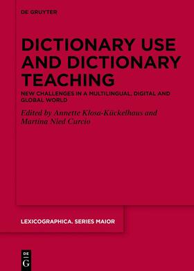 Dictionary Use and Dictionary Teaching