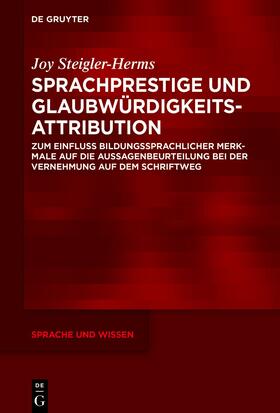 Steigler-Herms, J: Sprachprestige und Glaubwürdigkeitsattrib