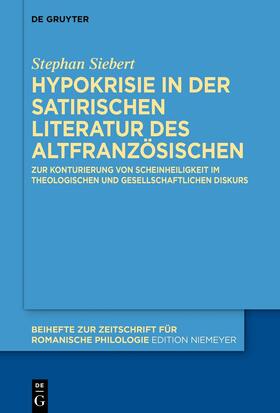 Siebert, S: Hypokrisie in der satirischen Literatur