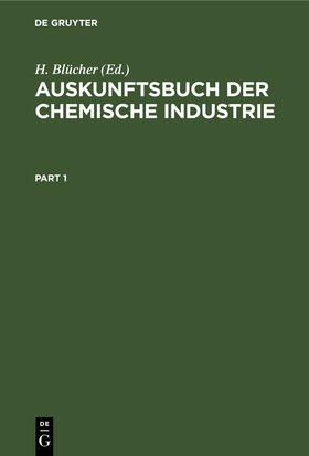 Auskunftsbuch der chemische Industrie