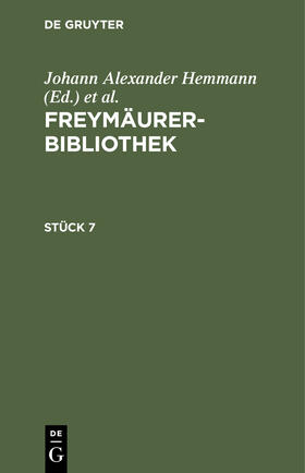 Freymäurer-Bibliothek. Stück 7
