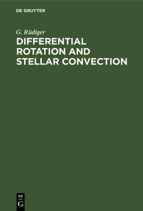 Differential Rotation and Stellar Convection